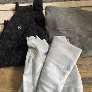 3 pairs of lulu lemon leggings